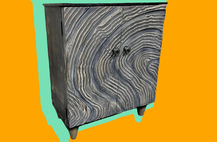 Wavy cabinet
